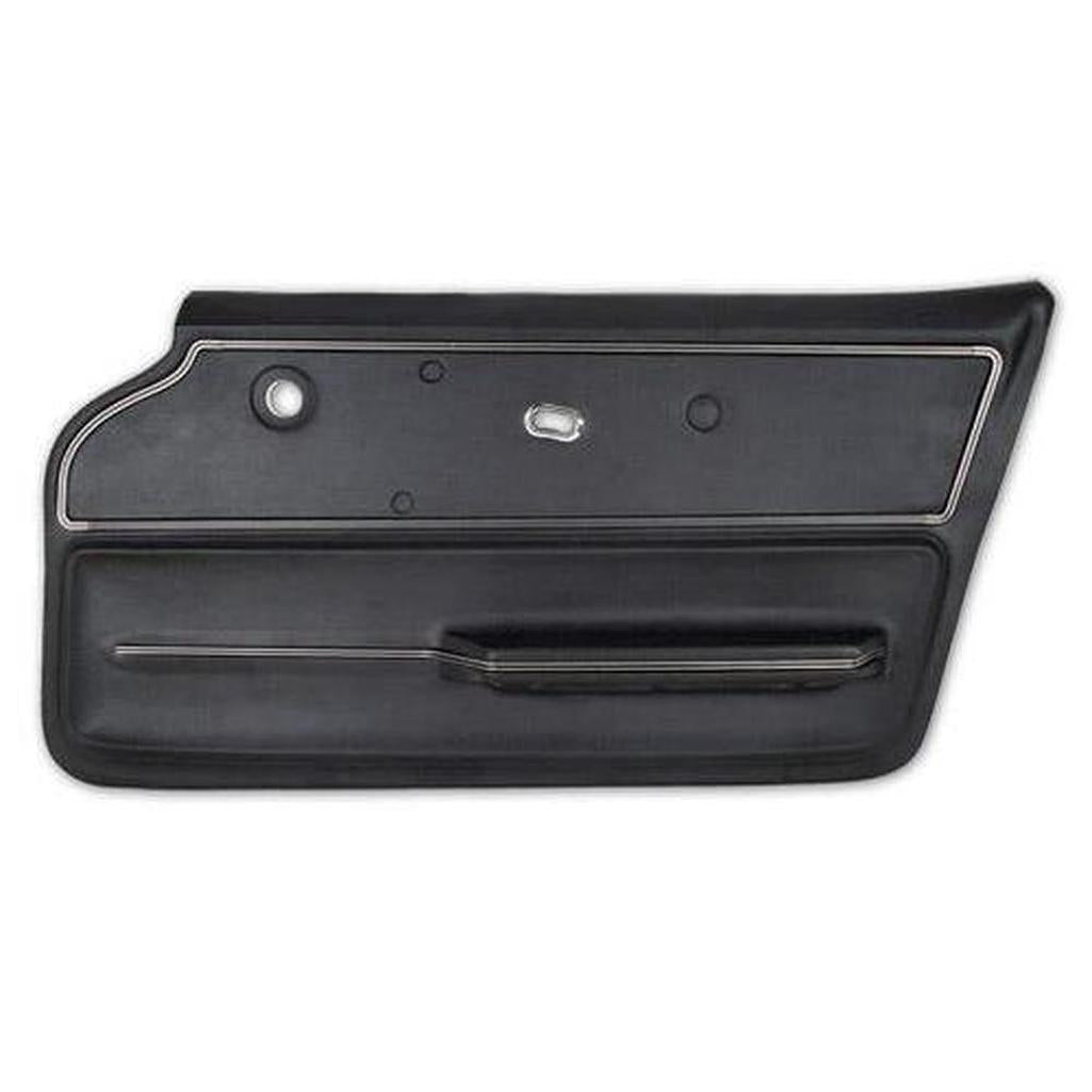 Corvette Door Panel. Black Convertible With Trim RH: 1967
