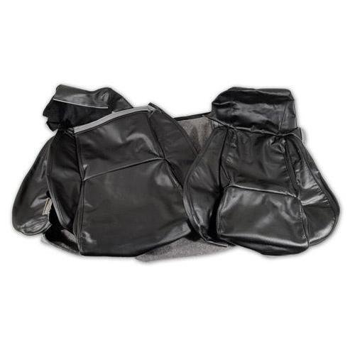 Corvette Driver Leather Seat Covers. Black Standard: 1984-1988