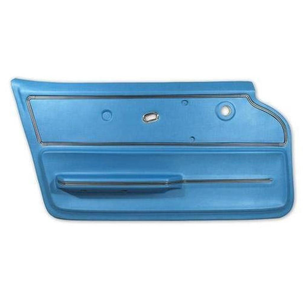 Corvette Door Panel. Bright Blue Convertible With Trim LH: 1967