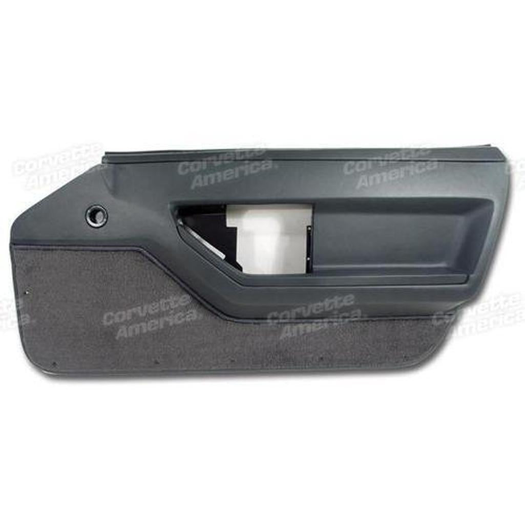 Corvette Door Panel. Graphite Deluxe Coupe RH: 1984-1987