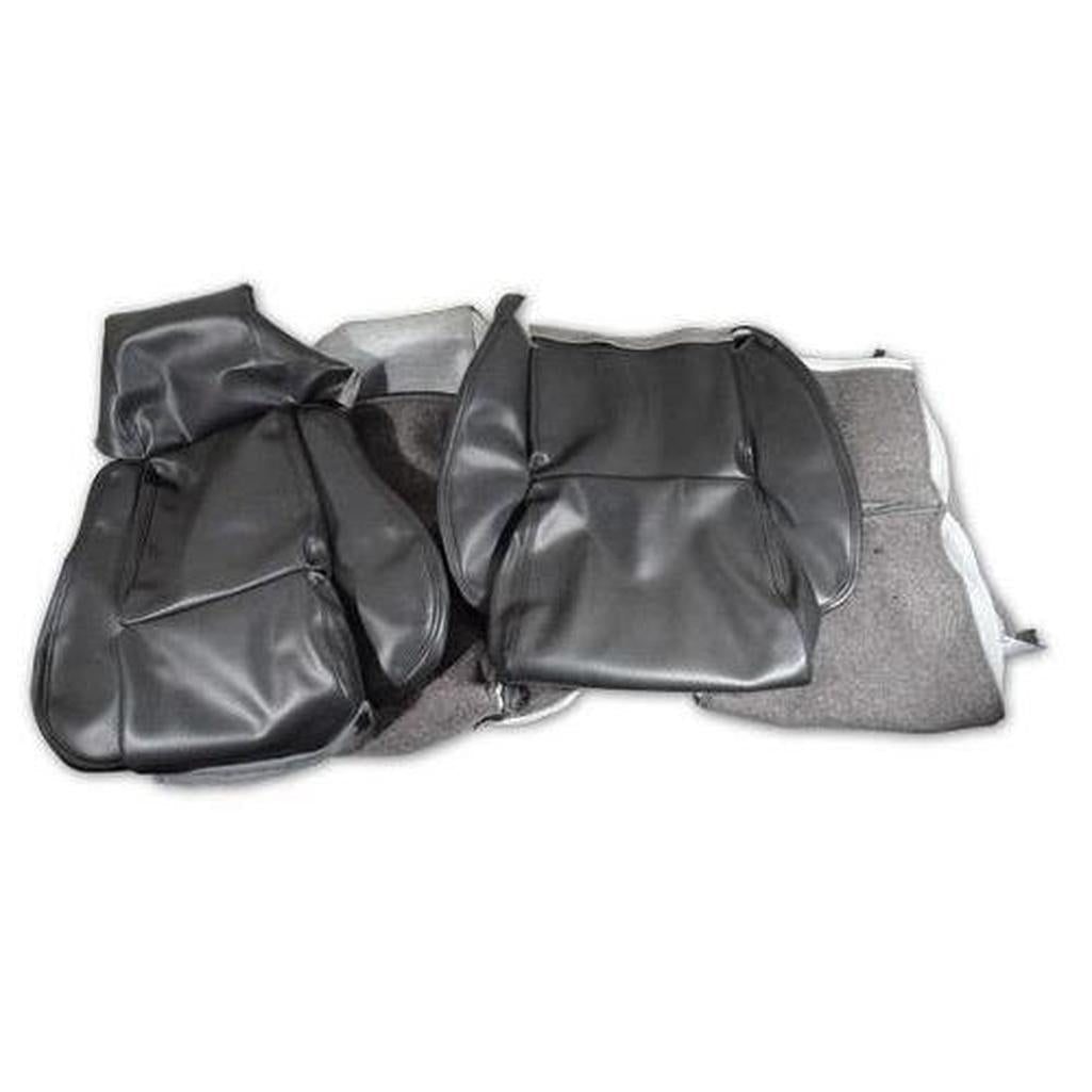 Corvette Leather Like Seat Covers. Graphite Standard: 1984-1987