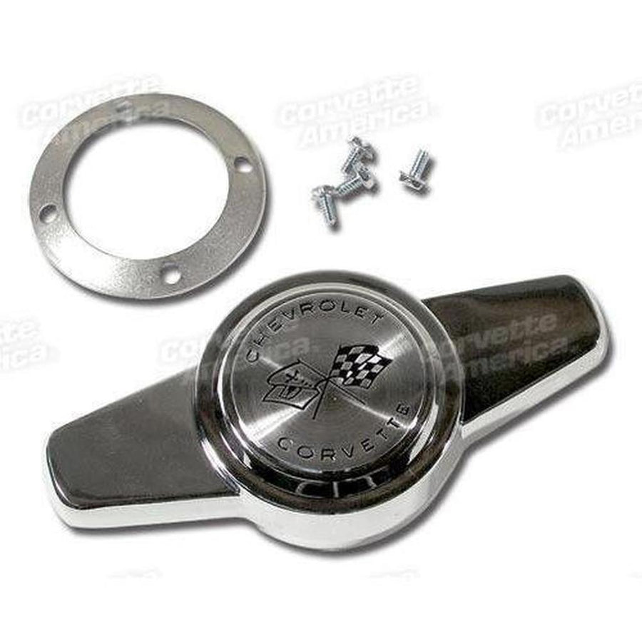 Corvette Hubcap Chrome Spinner W/Hardware.: 1956-1962