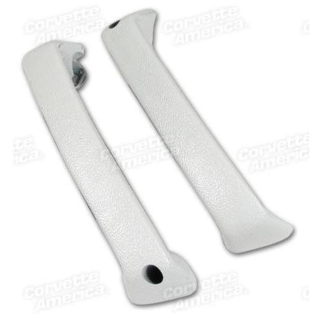 Corvette Door Handles. White-Inner: 1965