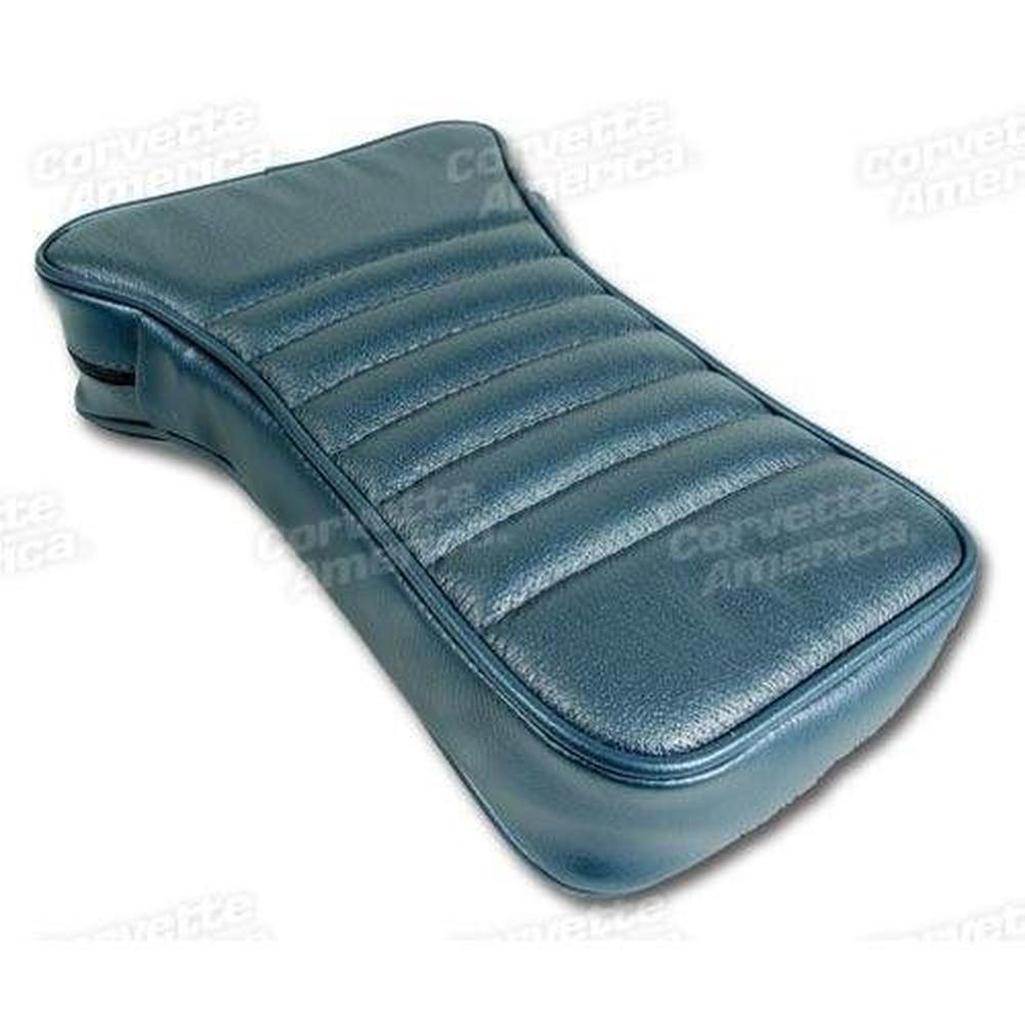Corvette Center Armrest. Teal Leather: 1967