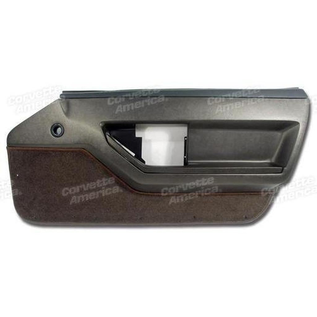 Corvette Door Panel. Bronze Deluxe Coupe RH: 1984-1987