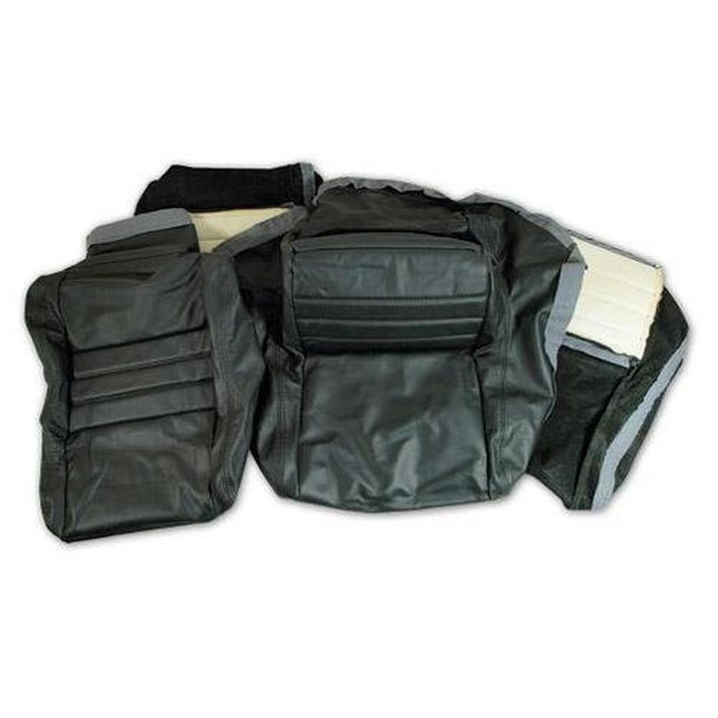 Corvette Leather Seat Covers. Green 100%-Leather 2--Bolster: 1979