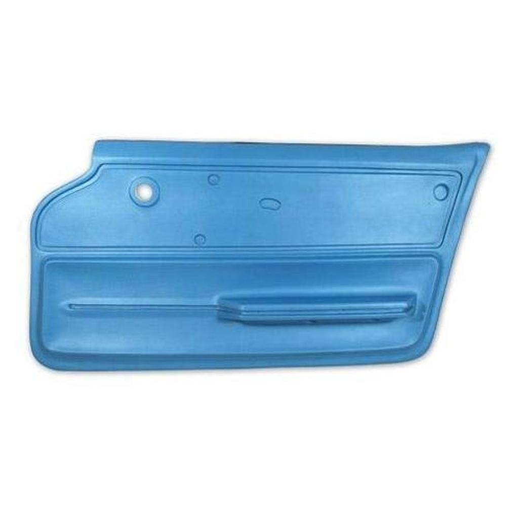 Corvette Door Panel. Bright Blue Convertible With Felt RH: 1965-1966