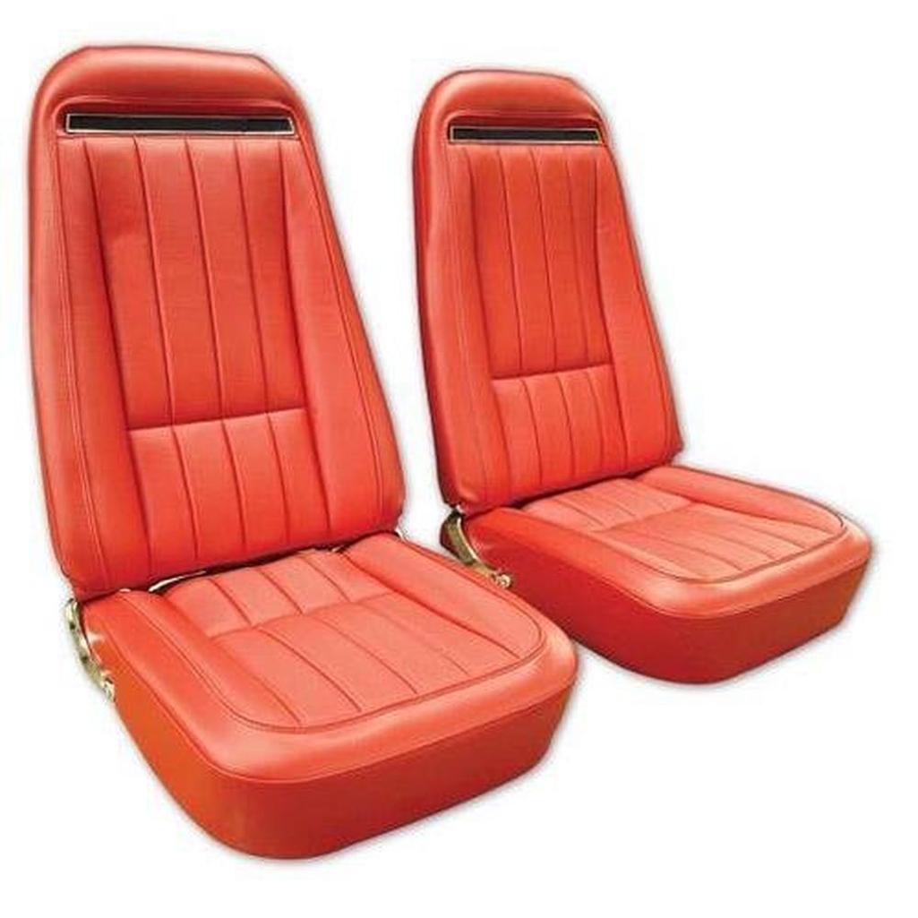 1970-1972 Corvette C3 Vinyl Seat Covers - Red