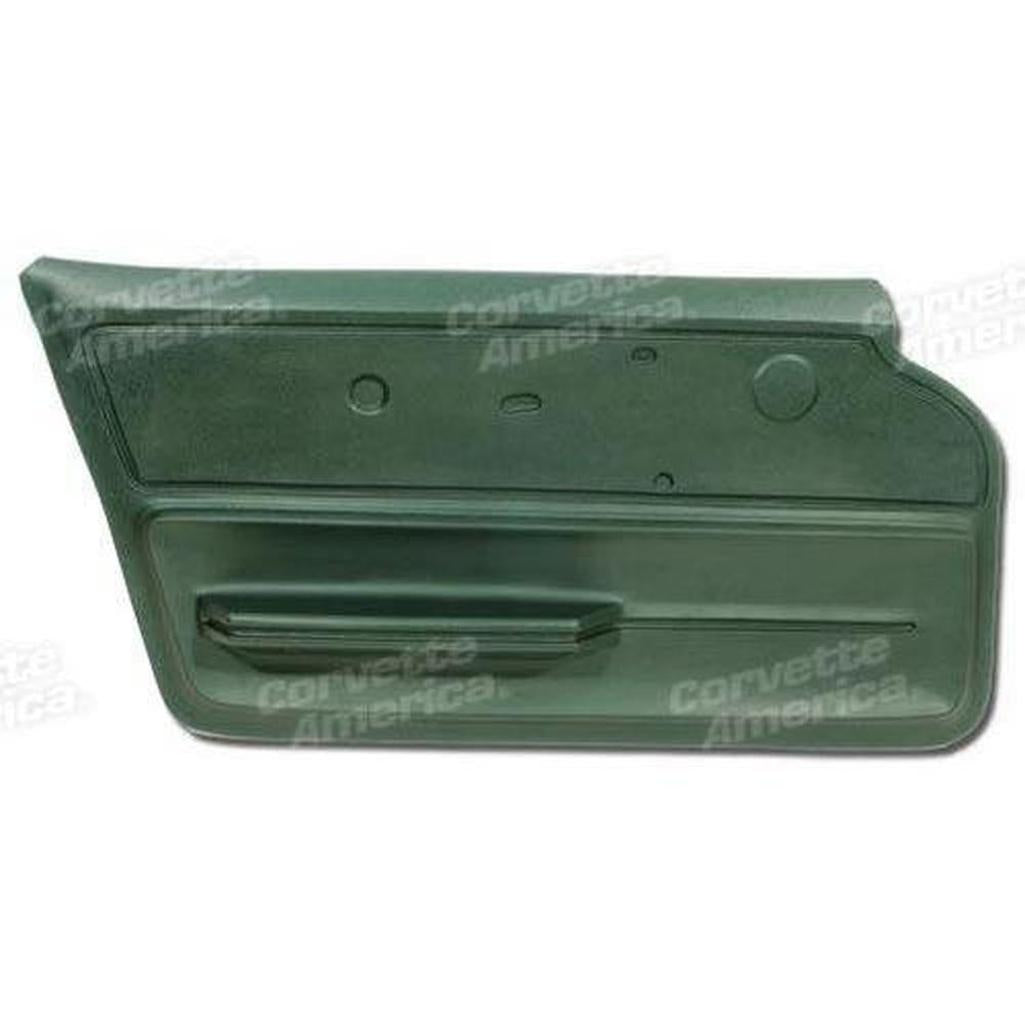 Corvette Door Panel. Green Convertible With Felt LH: 1967