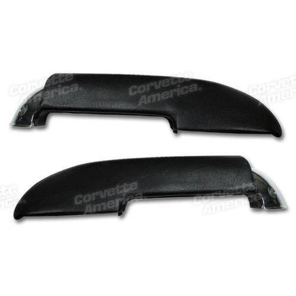 Corvette Armrests. With Chrome End Black: 1959-1961