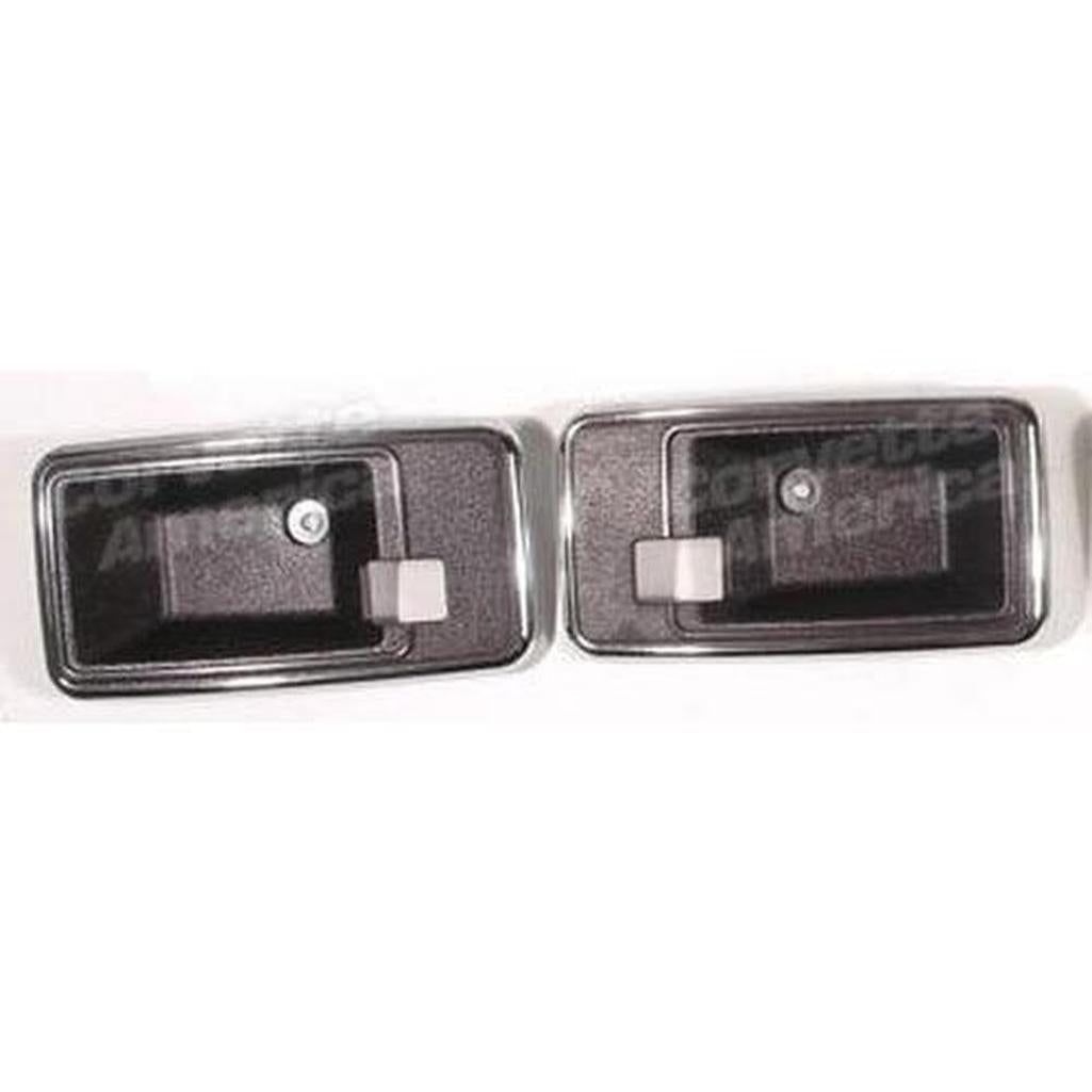 1980 Corvette C3 Door Latch Bezels - Claret