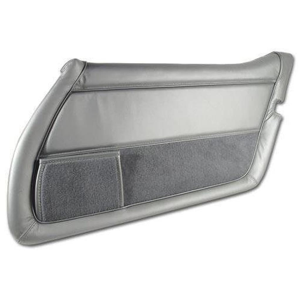Corvette Leather Door Panel. Silver RH: 1981