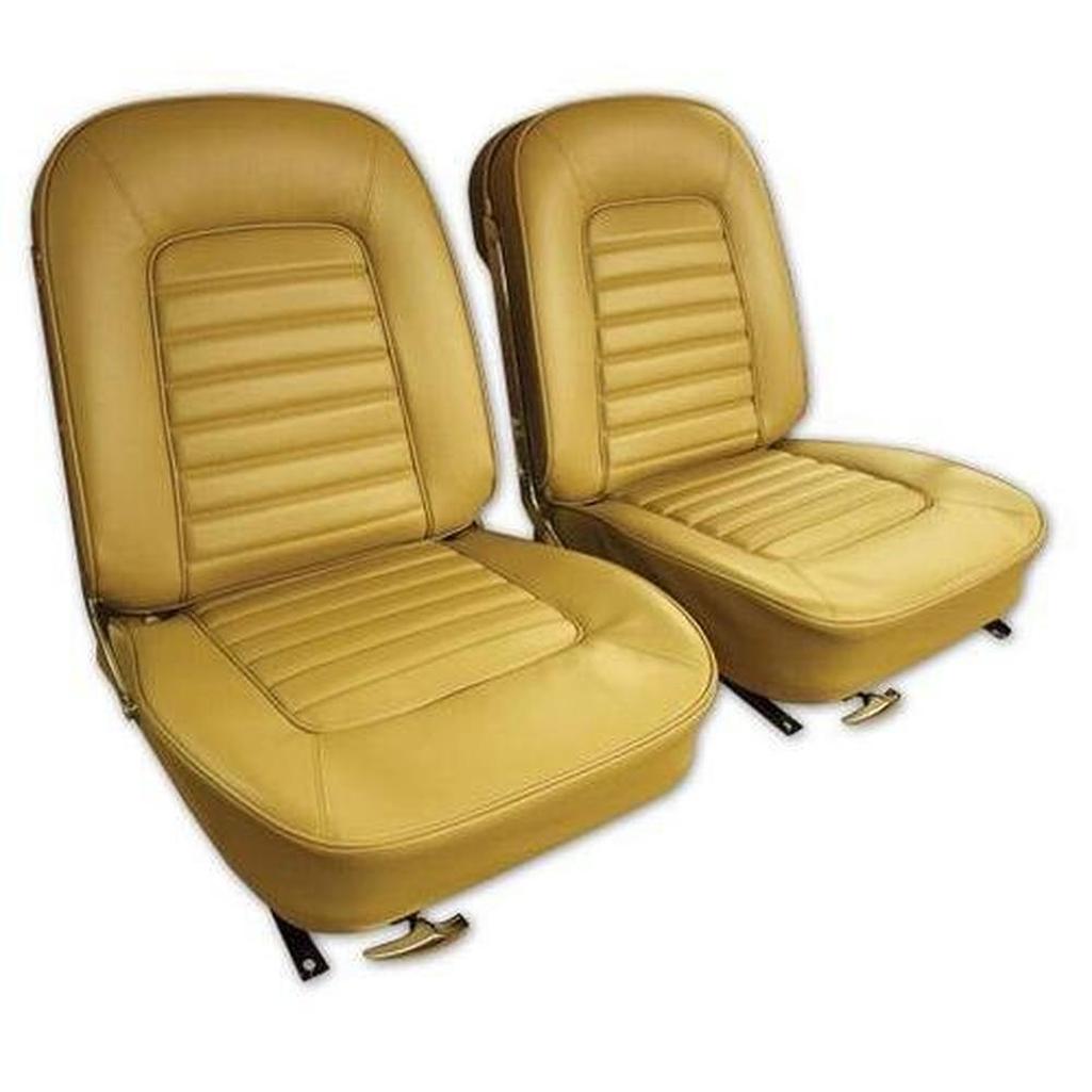 Corvette Vinyl Seat Covers. Saddle: 1966