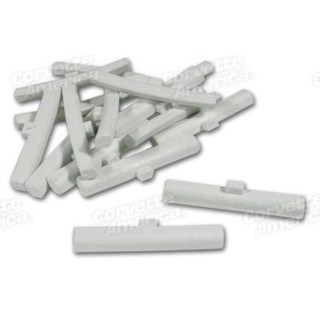 Corvette Seat Track Bushing Set. Plastic 16 Piece: 1967