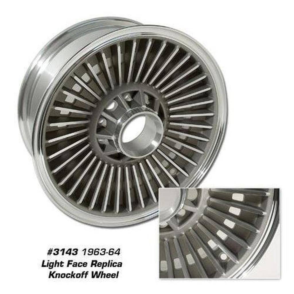 C2 1963-1964 Corvette Knock-Off Wheel - Light Face Replica