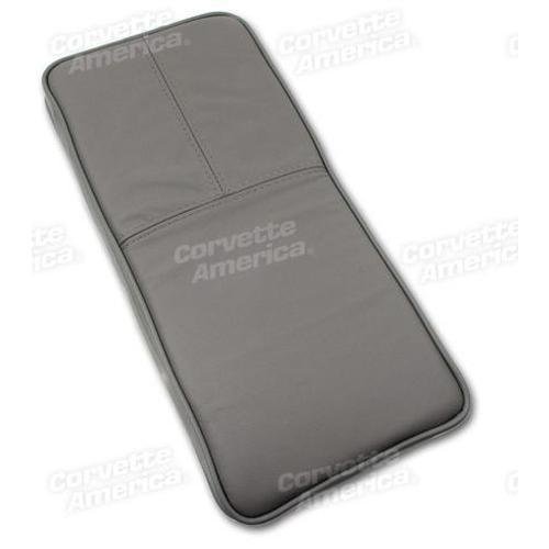 Corvette Center Armrest. Gray Leather: 1990-1991