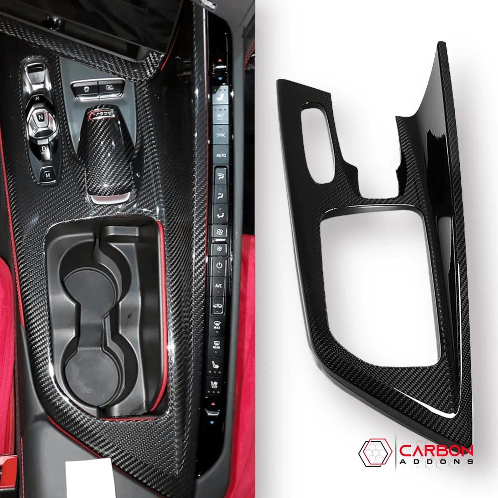 C8 Corvette Real Carbon Fiber Center Console Cover
