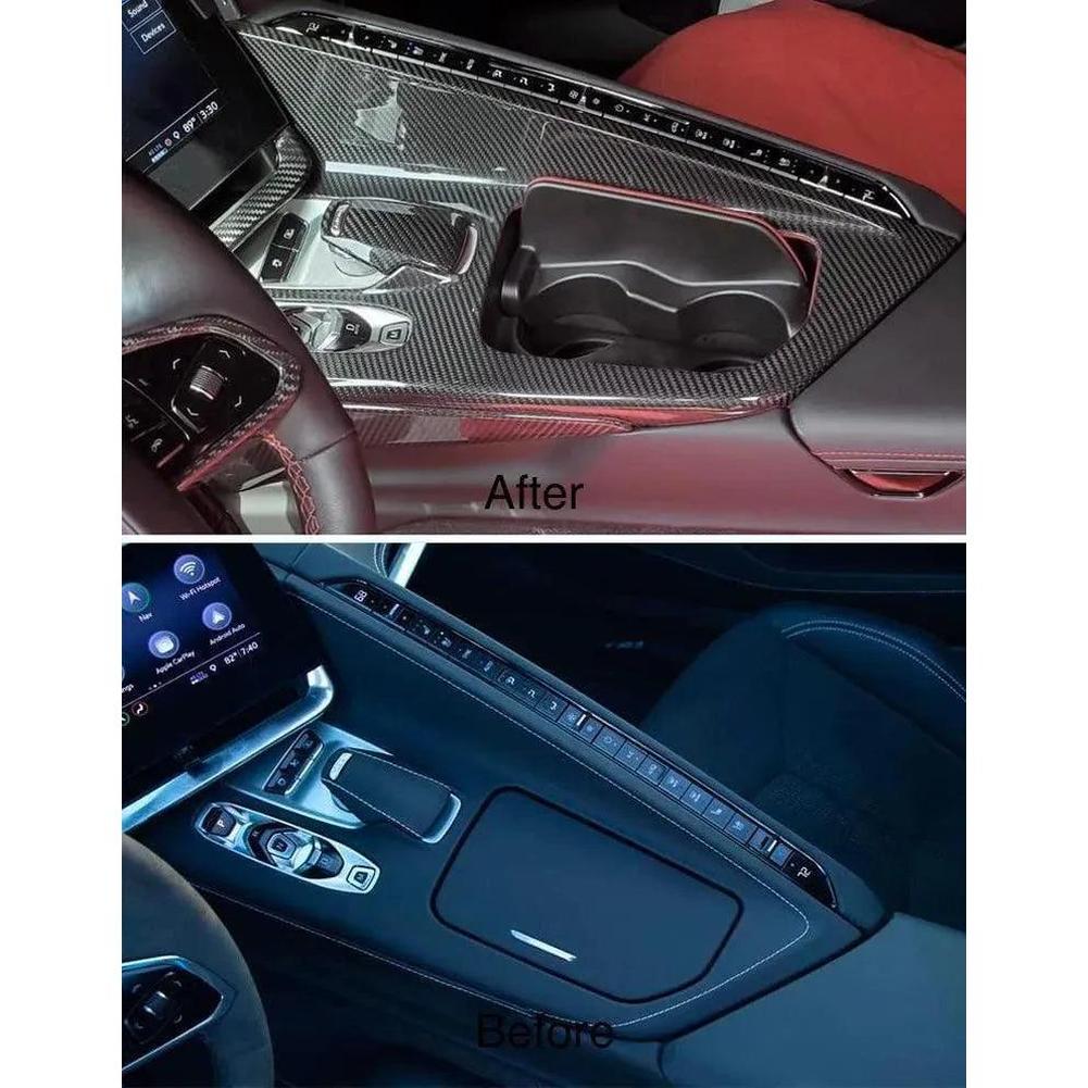 C8 Corvette Real Carbon Fiber Center Console Cover