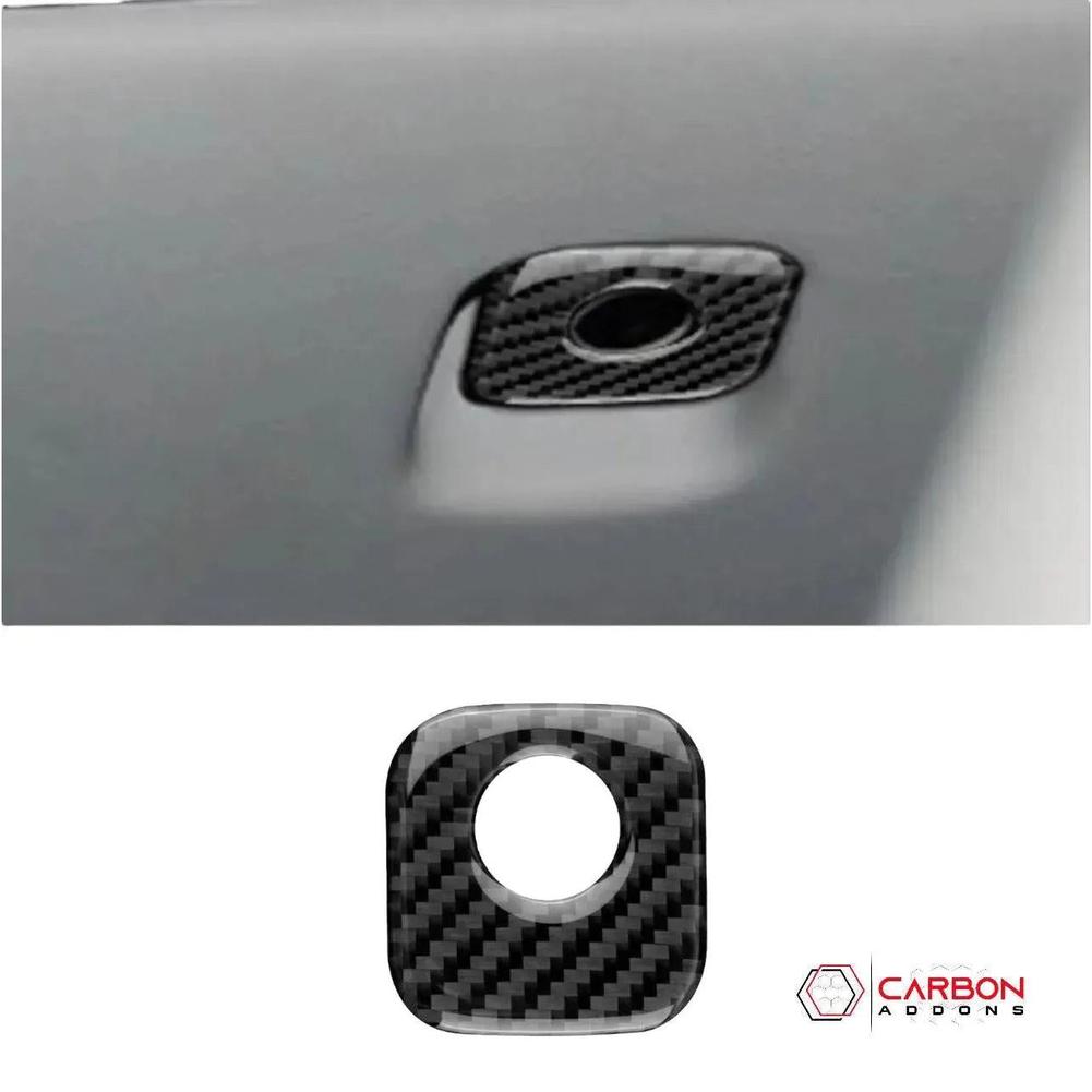 Real Carbon Fiber Glove Box Handle Overlay | C6 2005-2013 Corvette