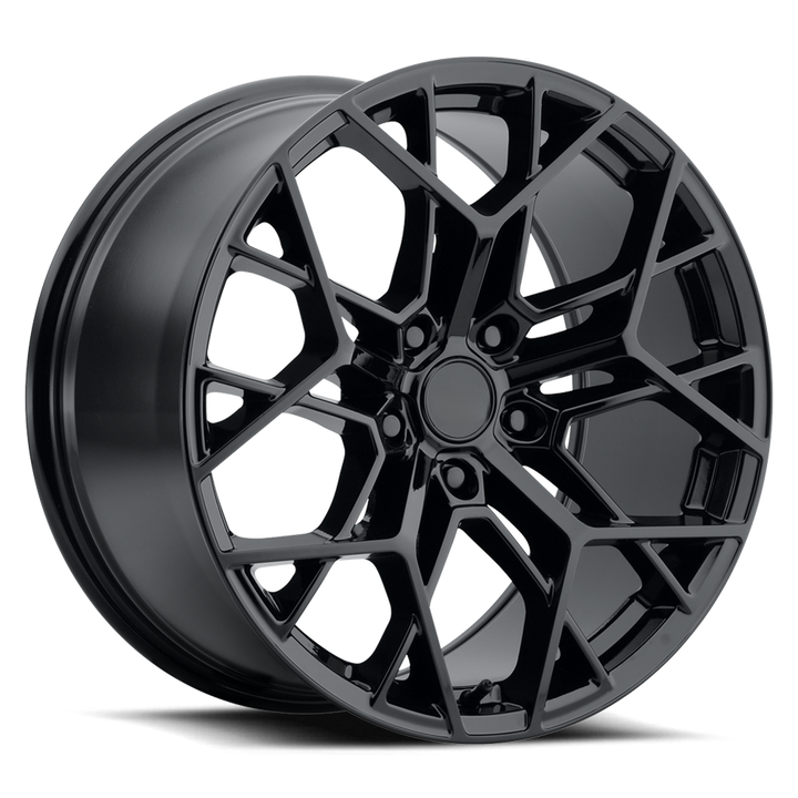C8 Corvette ZR1 Style Reproduction Wheel : Gloss Black