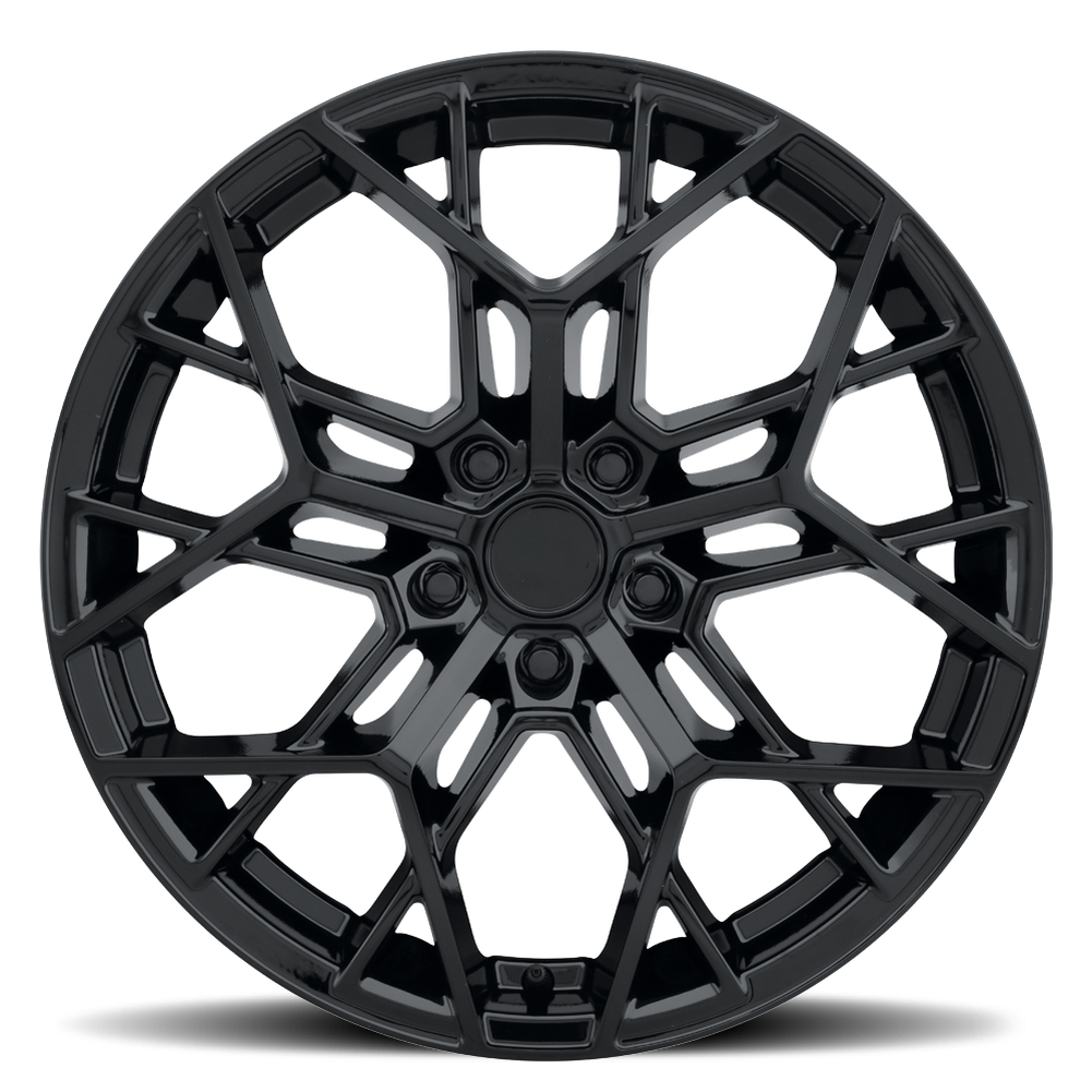 C8 Corvette ZR1 Style Reproduction Wheel : Gloss Black
