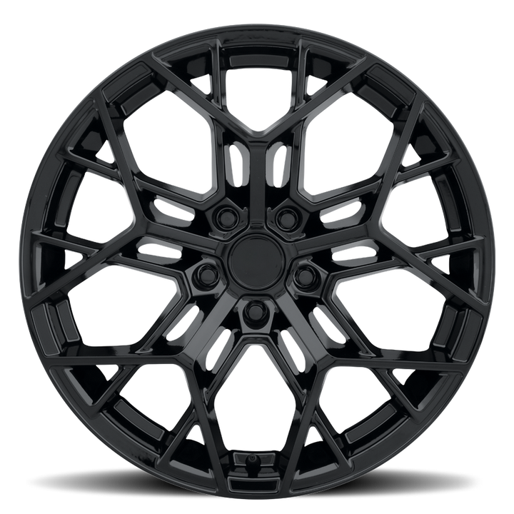 C8 Corvette ZR1 Style Reproduction Wheel : Gloss Black