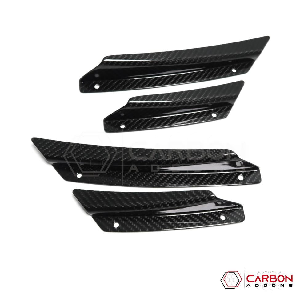 C7 Corvette (2014–2019) Front Bumper Carbon Fiber Canards - 4pcs