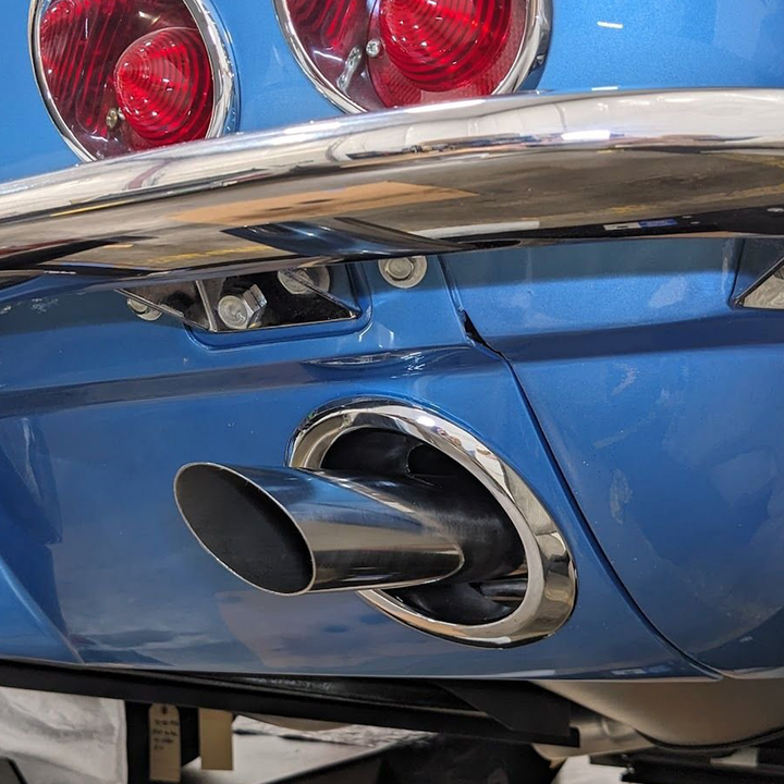 Corvette Exhaust Extensions. Stainless Steel: 1963-1967 - Pair
