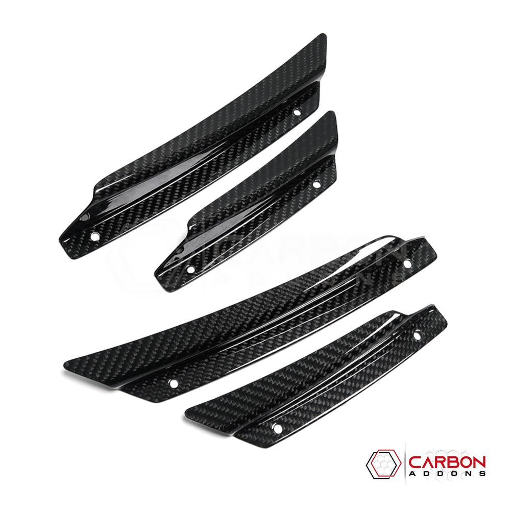 C7 Corvette (2014–2019) Front Bumper Carbon Fiber Canards - 4pcs