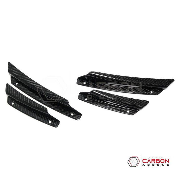 C7 Corvette (2014–2019) Front Bumper Carbon Fiber Canards - 4pcs