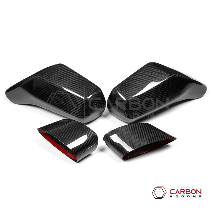 C7 Corvette (2014–2019) Dry Carbon Fiber Side Mirror Cap Covers – Fits Stingray, Z06, Grand Sport & ZR1