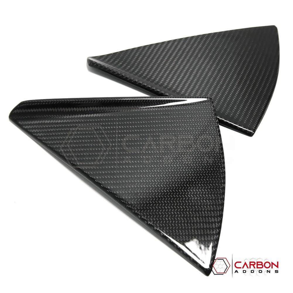 C8 Corvette Convertible Real Carbon Fiber B Pillar Trim Covers ...