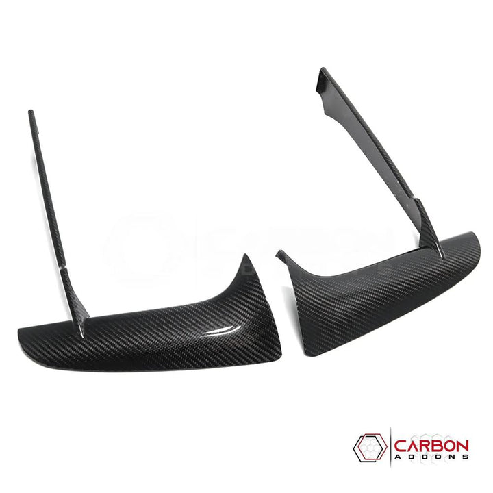 C8 Corvette Stingray Carbon Fiber Front Bumper Grille Bezel Covers