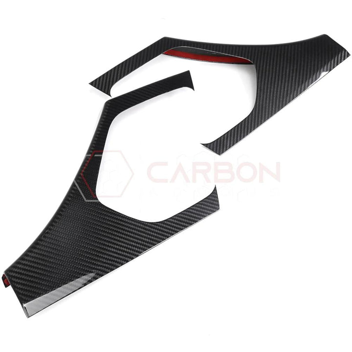 C8 Corvette Real Carbon Fiber Rear Door Sill Panel Covers