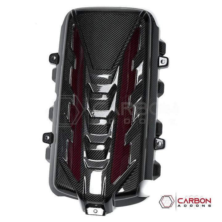 C8 Corvette Stingray Carbon Fiber Engine Cover | Direct OEM Replacement (2020–2024)