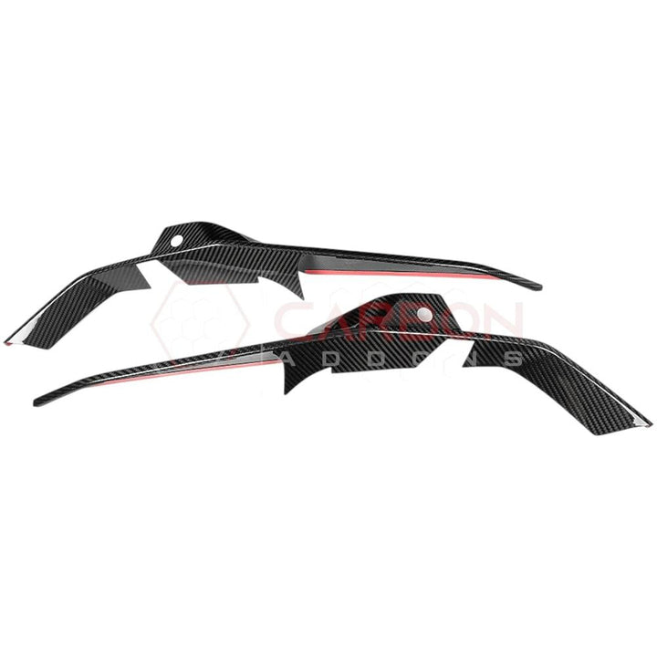 C8 Z06 Corvette Real Carbon Fiber Front Bumper Grill Trims