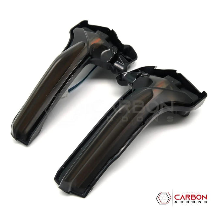 C8 Corvette Smoked Dynamic Sequential LED Mirror Cap Turn Signals