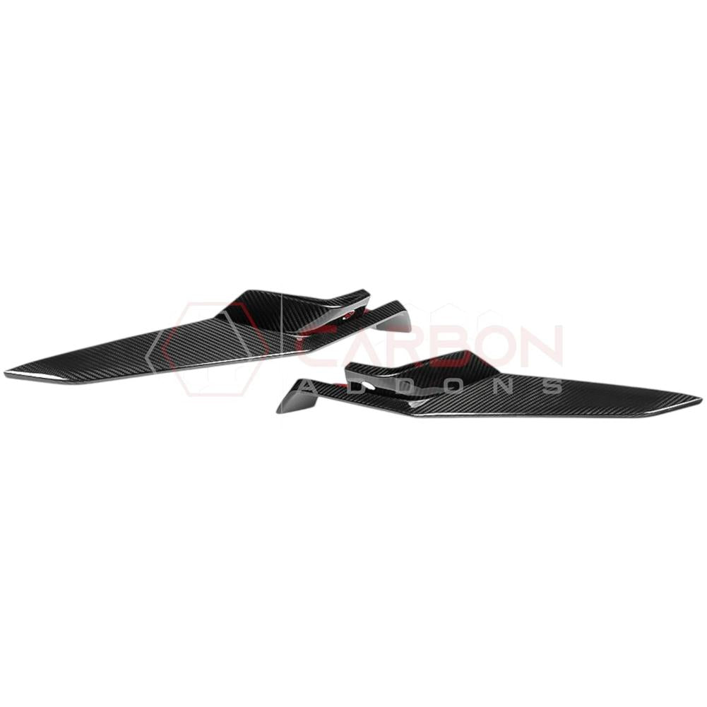C8 Z06 Corvette Real Carbon Fiber Front Bumper Grill Trims