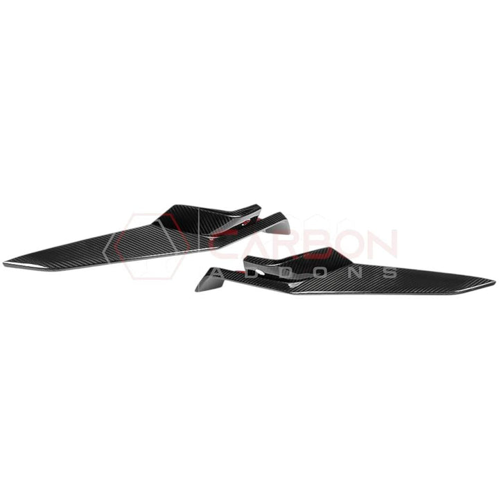C8 Z06 Corvette Real Carbon Fiber Front Bumper Grill Trims