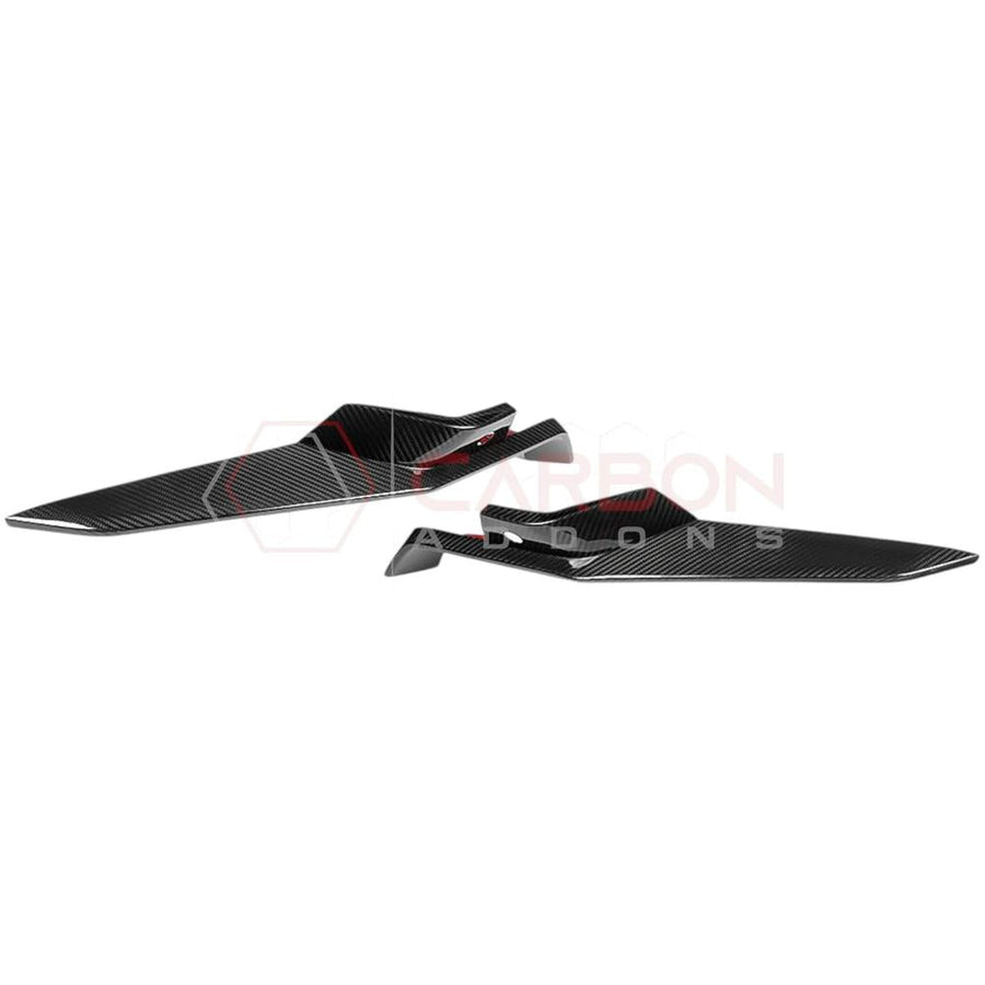 C8 Z06 Corvette Real Carbon Fiber Front Bumper Grill Trims