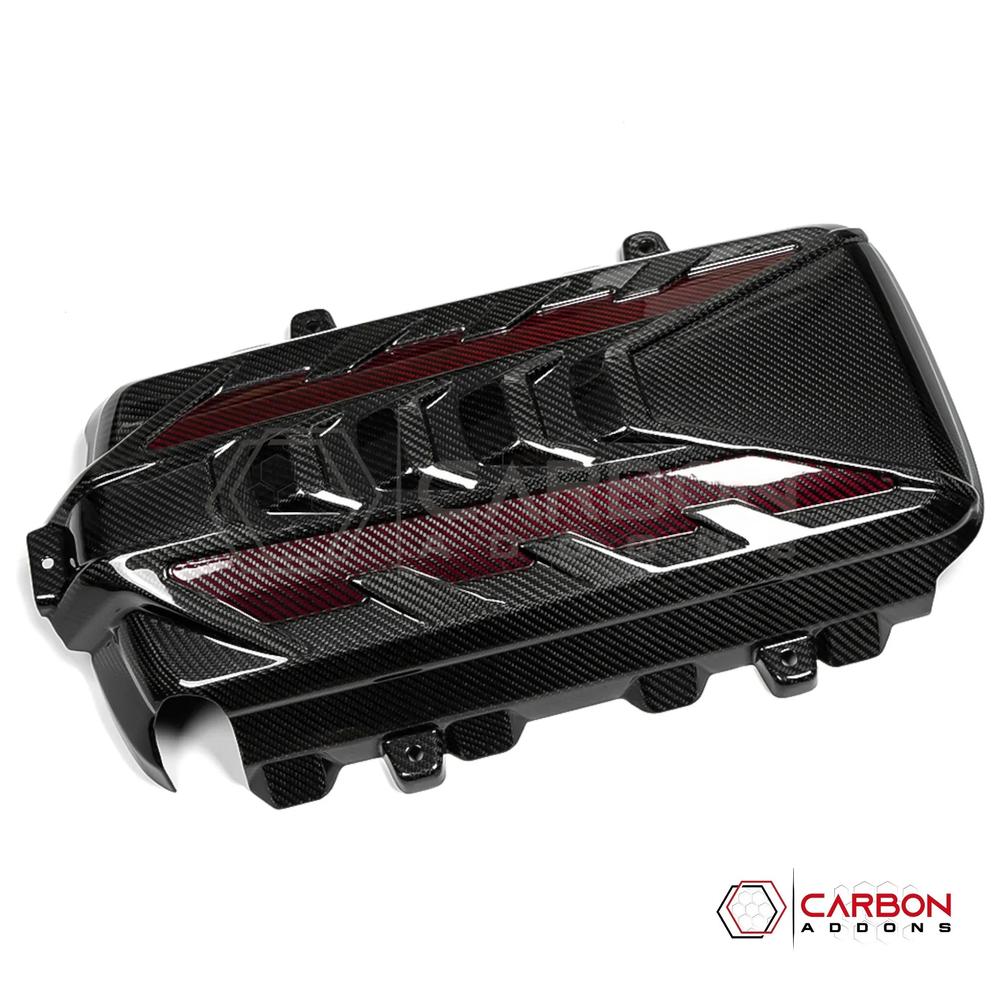 C8 Corvette Stingray Carbon Fiber Engine Cover | Direct OEM Replacement (2020–2024)