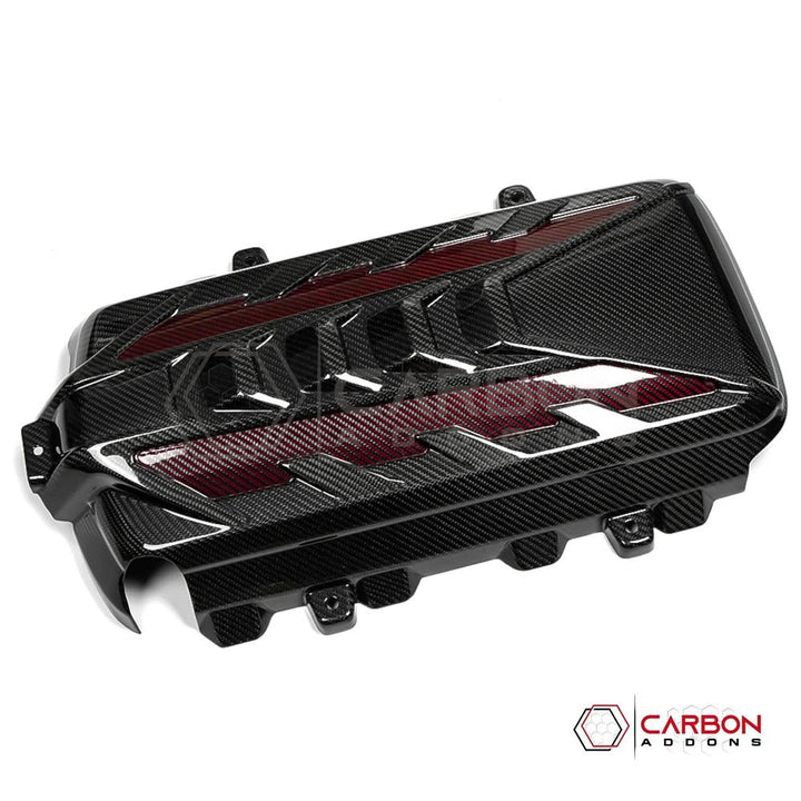 C8 Corvette Stingray Carbon Fiber Engine Cover | Direct OEM Replacement (2020–2024)