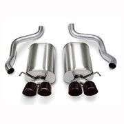2005-2008 C6 Corvette Exhaust System - Corsa Sport With 4.5" Quad Round Tips,[Black Tips,Exhaust System