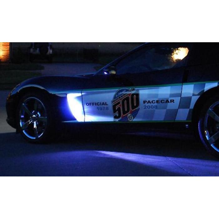 2005-2013 C6, Z06, ZR1 : Corvette Side Cove LED Lighting Kit with (4) Function Remote,Lighting
