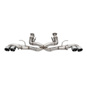 C8 Corvette Exhaust System - Corsa Xtreme Sound Level 3.0" Cat-back Quad 4.5",[Polished Tips,Exhaust Tips