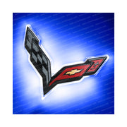 C7 Stingray, Z51, Z06, Grand Sport, ZR1: Corvette Illuminated LED Rear Emblem - Carbon Flash - ORACLE™,Exterior
