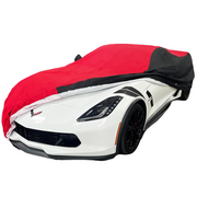 C7 Corvette Stingray Ultraguard Plus Car Cover - Indoor/Outdoor Protection : Red/Black