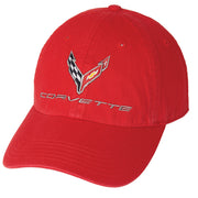 NEXT GENERATION CORVETTE PREMIUM GARMENT WASHED HAT,[Red,Hats