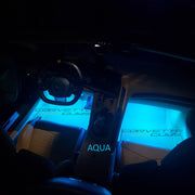 C8 Corvette Footwell LED Lighting Kit,[Aqua,Interior Lights