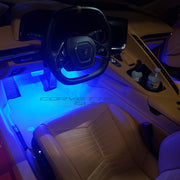 C8 Corvette Footwell LED Lighting Kit,[Blue,Interior Lights